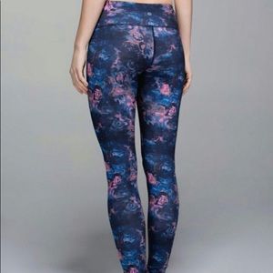Floral lulu lemon pants